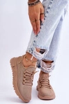 Damskie Wsuwane Buty Sportowe Sneakersy Ciemnobeżowe Rosett