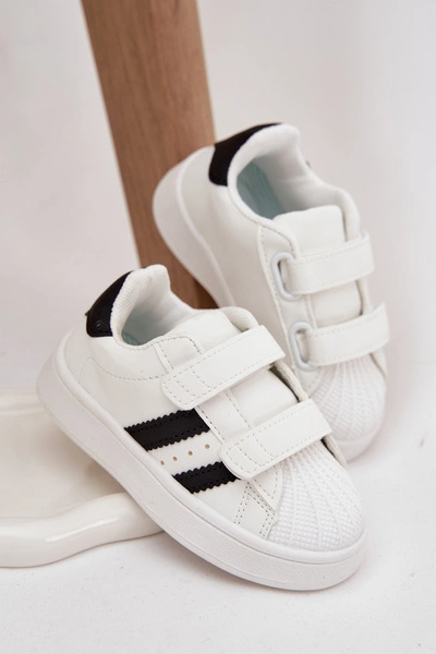 Dziecięce Buty Sportowe Sneakersy Z Eko Skóry Białe Renel