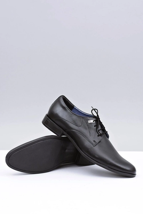 Eleganckie Czarne Półbuty Wizytowe Damaso