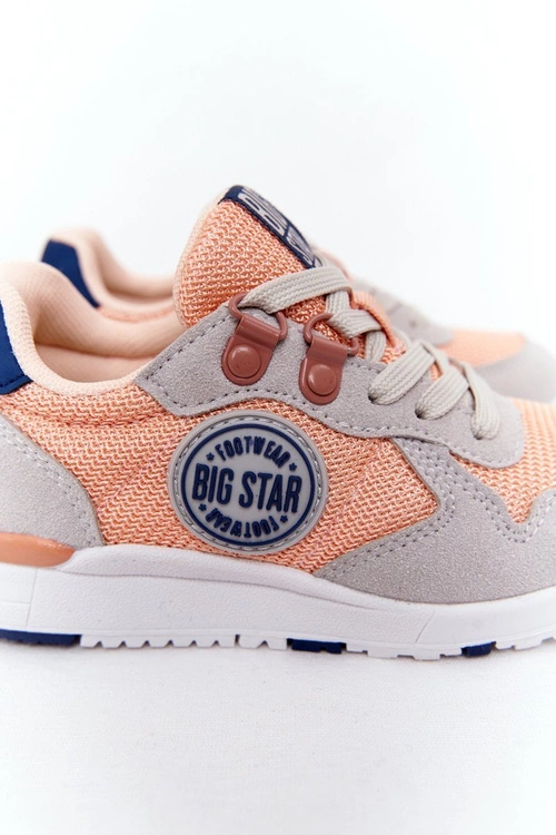 Dziecięce Sportowe Buty Memory Foam Big Star HH374180 Pomarańczowe