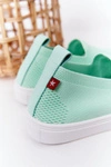 Dziecięce Wsuwane Tenisówki Slip-On Big Star HH374101 Miętowe