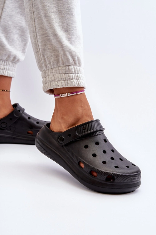 Damskie Piankowe Klapki Czarne Ilariana