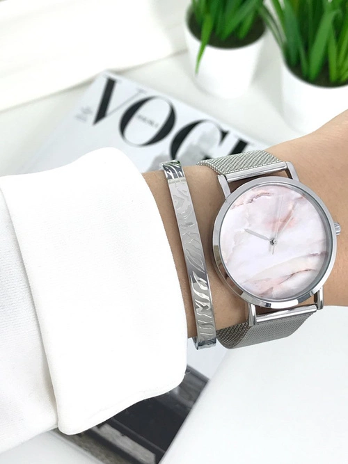 Damski Zegarek Ernest Sophie Srebrny