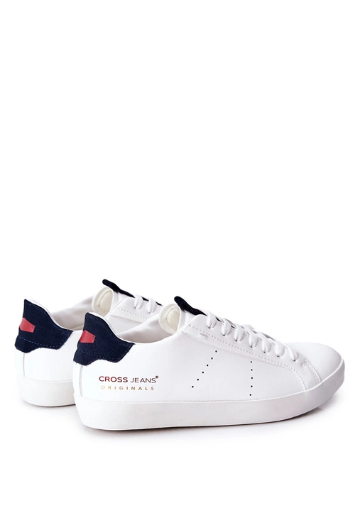 Trampki Męskie Cross Jeans Białe II1R4012C
