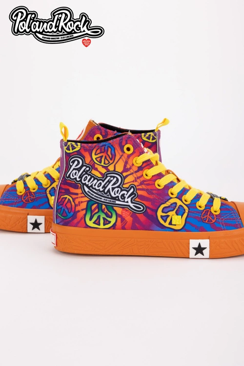 Trampki Pol'and'Rock Festival X Big Star SS174502 Pomarańczowe