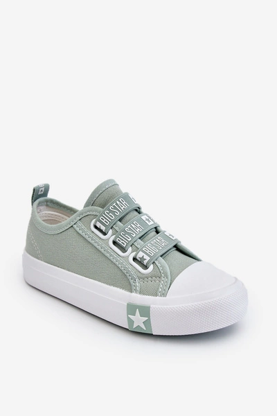 Dziecięce Trampki Wsuwane Big Star LL374010 Zielone