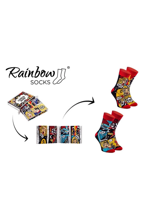 Skarpety COMICS 2 Pary Rainbow Socks