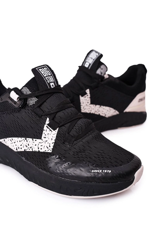 Męskie Sportowe Buty Memory Foam Big Star HH174236 Czarne