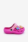 Dziecięce Piankowe Lekkie Kroksy Klapki Fuksja Sweets