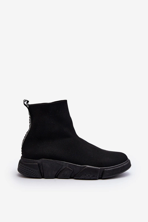 Damskie Buty Sportowe Ze Skarpetą Czarne Zirila