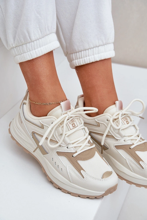 Buty Sportowe Damskie Big Star NN274A096 HI-POLY SYSTEM Beżowe