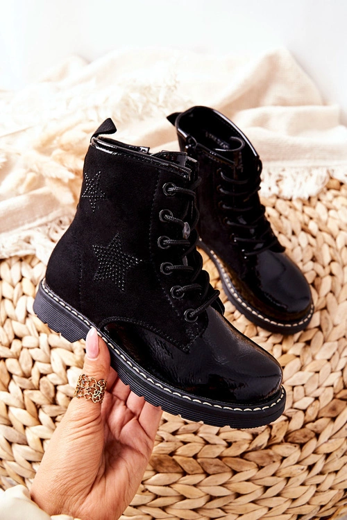 Dziecięce Botki Czarne Gander