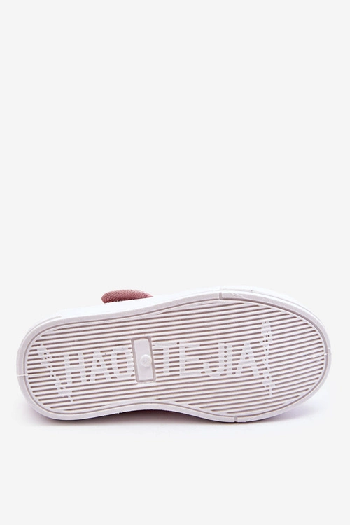 Dziecięce Baleriny Na Rzep W Print Różowe Selah