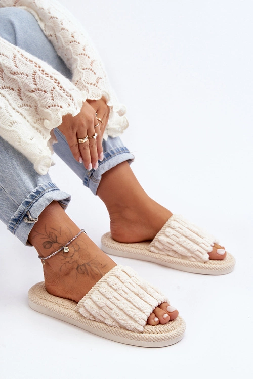 Damskie Klasyczne Kapcie Beżowe Rirovi