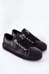 Dziecięce Skórzane Trampki BIG STAR FF374304 Czarne