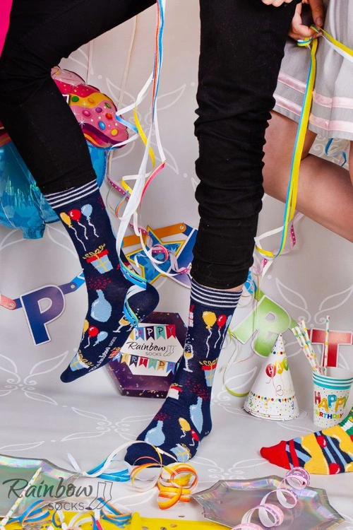 Skarpetki Rainbow Socks Na Urodziny 3 Pary