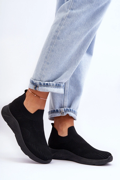 Damskie Wsuwane Buty Sportowe Czarne Claris