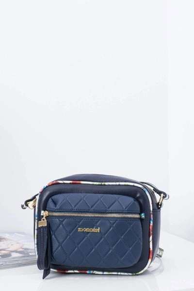 Torebka Damska Pikowana Granatowa Listonoszka