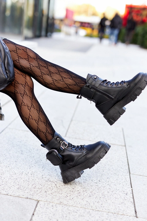 Botki Workery Z Nerką Czarne Olenisse