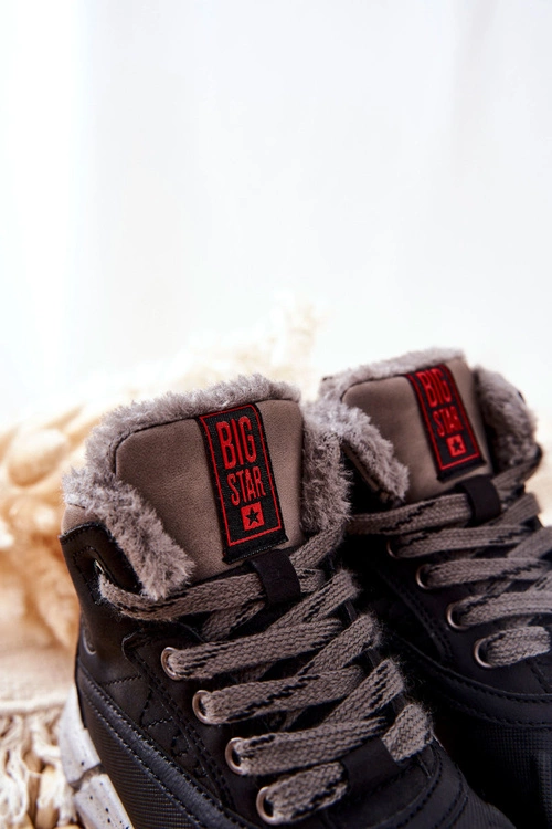 Dziecięce Ocieplane Botki Big Star II374074 Czarne