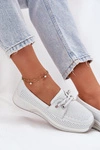 Półbuty Ze Skóry Naturalnej Na Platformie Artiker 56C2101 Białe