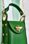 Mała Damska Torebka Z Ozdobą Zielona Ellies