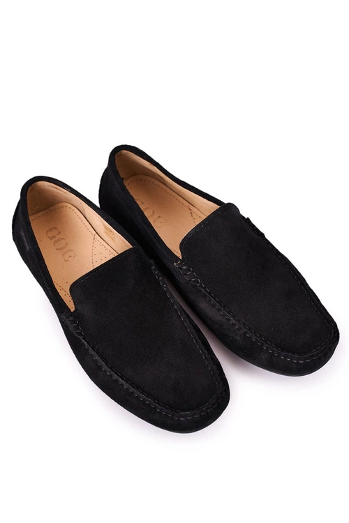 Zamszowe Casualowe Mokasyny GOE HH1N4080 Czarne