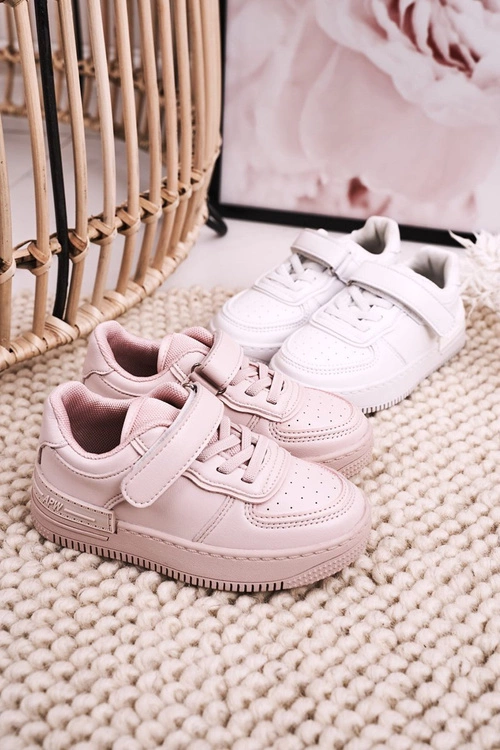 Dziecięce Sportowe Buty Na Rzep Białe Airy