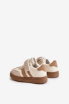 Sneakersy Dziecięce Na Rzep Beżowe Tromella
