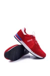 Sportowe Męskie Buty Big Star Skóra Zamszowa Czerwone DD174322