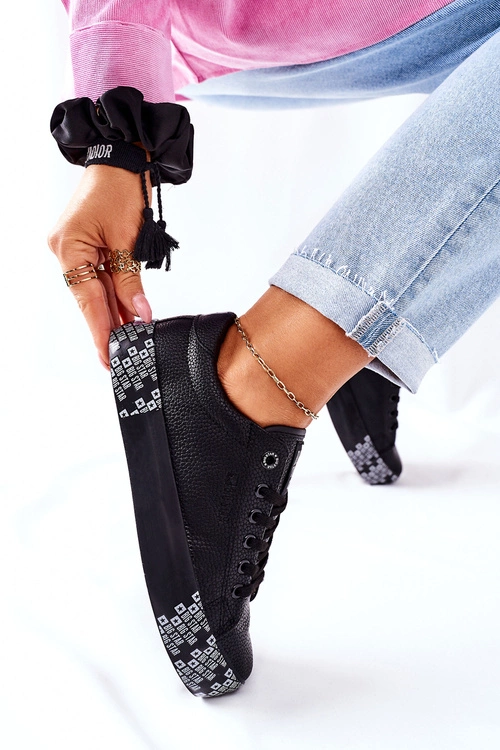 Damskie Trampki Na Platformie BIG STAR II274183 Czarne