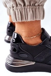 Sportowe Damskie Buty Sneakersy Czarne Manitoba