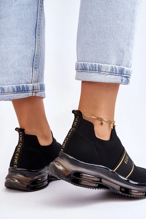 Damskie Wsuwane Sportowe Buty GOE LL2N4032 Czarne