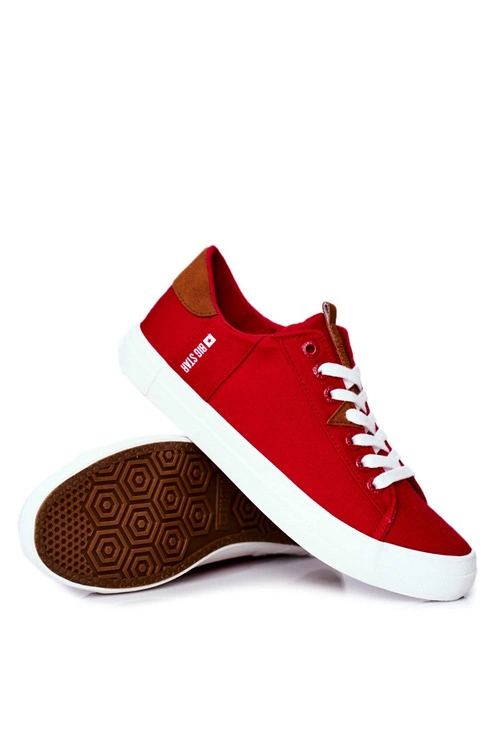 Trampki Męskie Big Star Czerwone FF174315