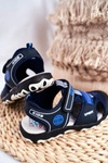 Sandałki Dziecięce Big Star Na Rzepy Granatowe FF374211