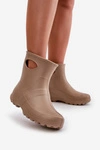 Kalosze Damskie Wodoszczelne LEMIGO GARDEN 752 Camel