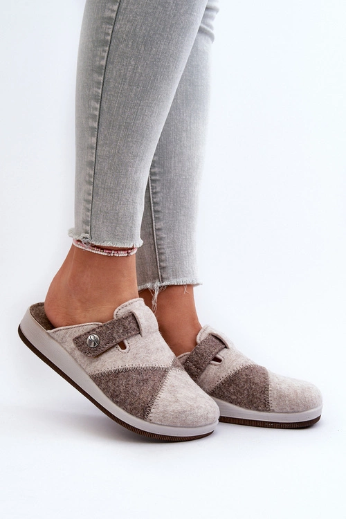 Kapcie Damskie Profilaktyczne Inblu CT000032 Beżowe