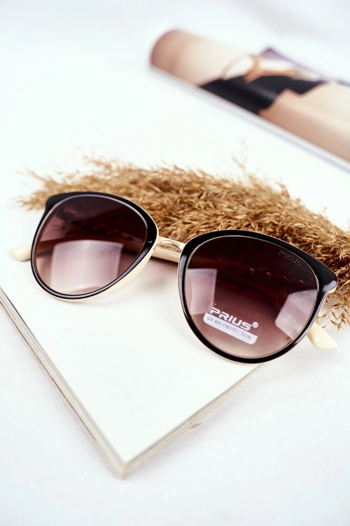 Okulary Przeciwsłoneczne Prius PR-V68 Czarne Beż Gradient