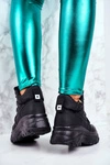 Sportowe Damskie Buty Czarne Granto