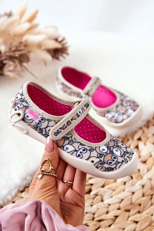 Papcie Baleriny Befado Sarenki 114X467 Beżowe