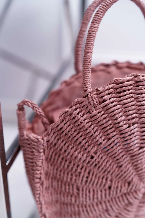 Torebka Pleciona Octario Różowa
