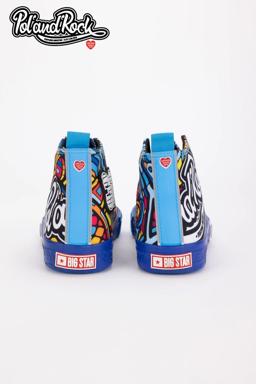 Trampki Pol'and'Rock Festival X Big Star SS174500 Niebieskie