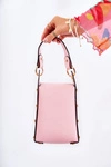 Mała Damska Torebka Z Ozdobą Różowa Ellies