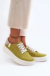 Trampki Damskie MEMORY FOAM SYSTEM BIG STAR NN276003 Limonkowe