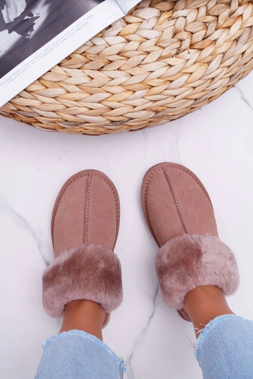 Damskie Klapki Papcie Khaki Mirendy