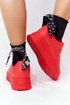 Damskie Sportowe Buty Na Platformie Czerwone This Is Me