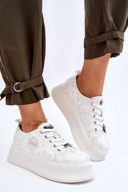 Damskie Sneakersy Buty Sportowe GOE JJ2N4126 Białe