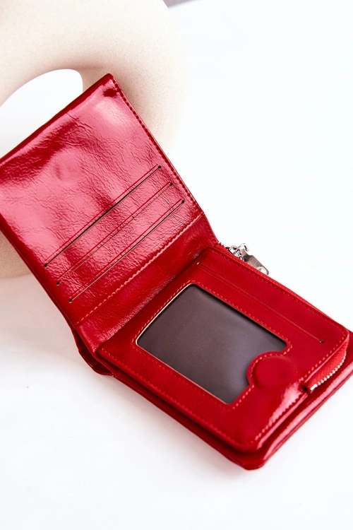 Mały Portfel Na Magnes Czerwony Damaris