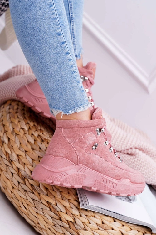 Damskie Sportowe Obuwie Wysokie Różowe Unreal