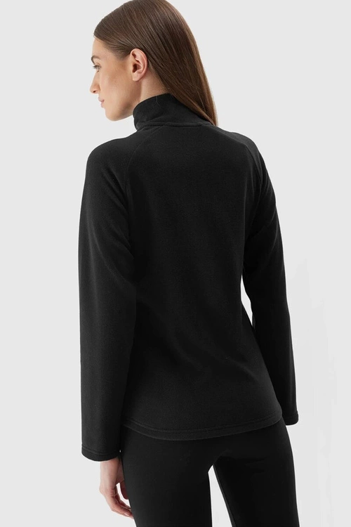 Polar Ze Stójką 4F Regular Damski 4FAW23TFLEF146-20S Czarny